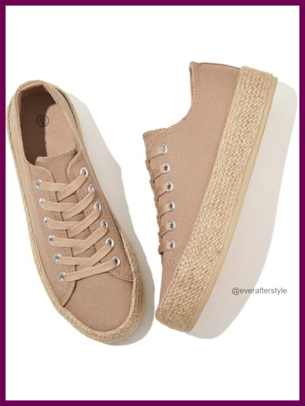 Canvas Platform Sneakers Women Lace-up Tennis Shoes Non-Slip Breathable